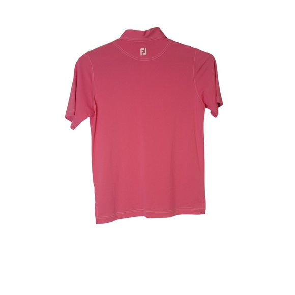FootJoy Athletic Fit Short Sleeve Golf Polo Shirt Pink Men's Size Large - Picture 3 of 6